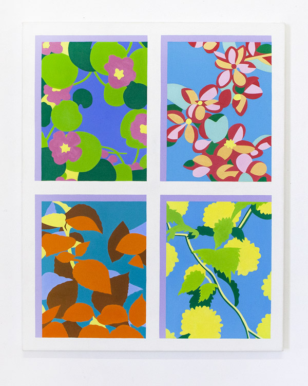 MKidd-Four views, 2013, oil on canvas, 61 x 76cm